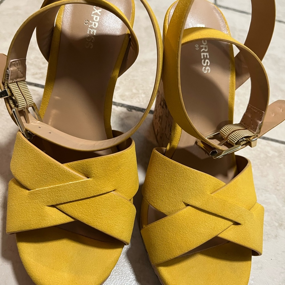 express yellow sandals